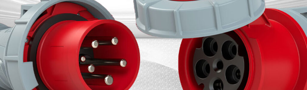 Clavijas industriales y accesorios de conexión
