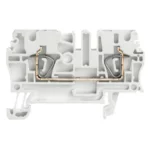 ZDU 2.5 WS Clema de paso 2 conexiones 2.5mm² 26-12AWG 24A 800VCA Blanco