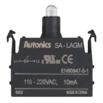 SA-LAGM Block LED modular 110-240VCA para botonería 22/30mm verde