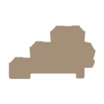 AP DLD2.5/PE DB Tapa final beige para clema DLD 2.5 DB