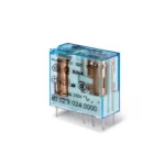 Relevador para circuito impreso 8 pines 12VCD 2CO 2NA2NC AgNi 8A 250V