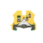 WPE 2.5/1.5/ZR Clema conex doble-D para tierra 2.5mm² 26-12AWG 800VCA Verde-Amar