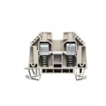 WDU 10 SL Clema de paso con muelle externo color gris 10mm² 16-6AWG 57A 500VCA