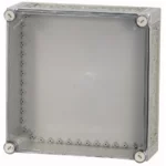 CI44E-125 Caja con tapa transparente y perforaciones 375Hx375Wx150D IP65