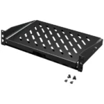 DK Bandeja extraíble para aparatos de chapa de acero RAL 9005 2UA 300Wx430Dmm
